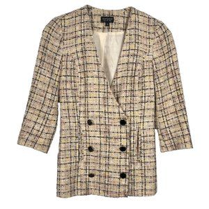 Topshop 3/4 Sleeve Length Tweed Blazer Size 2